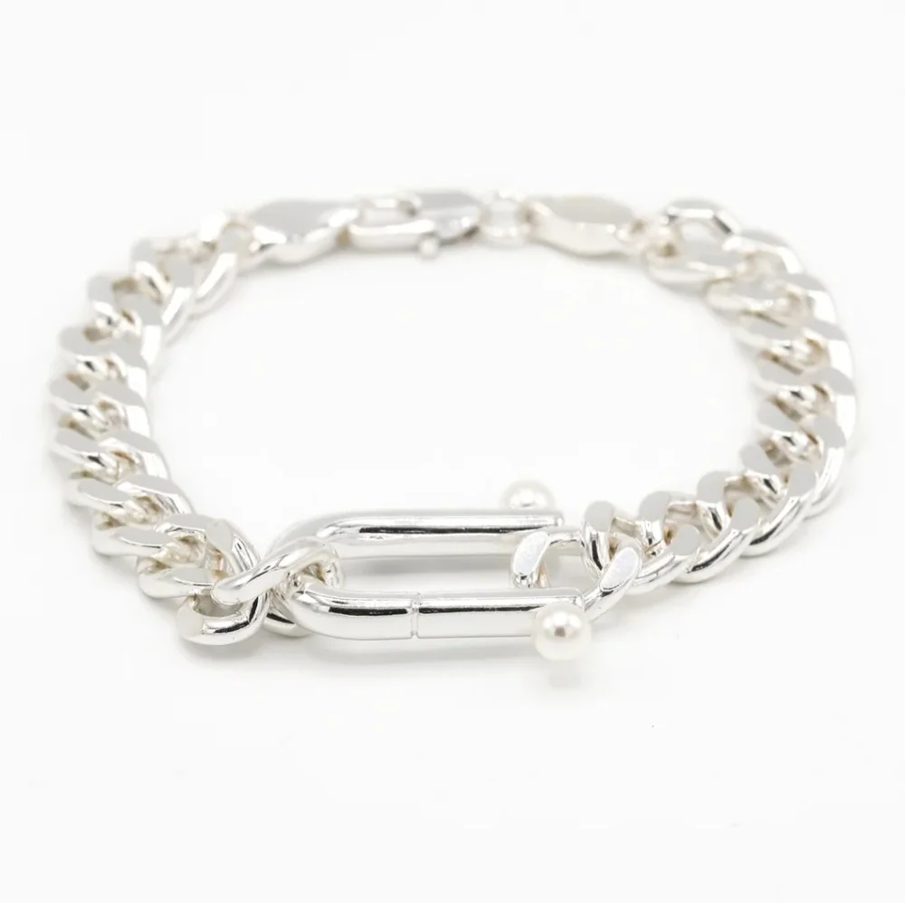 NWT Pearl Silver Bracelet - Picture 2 of 13